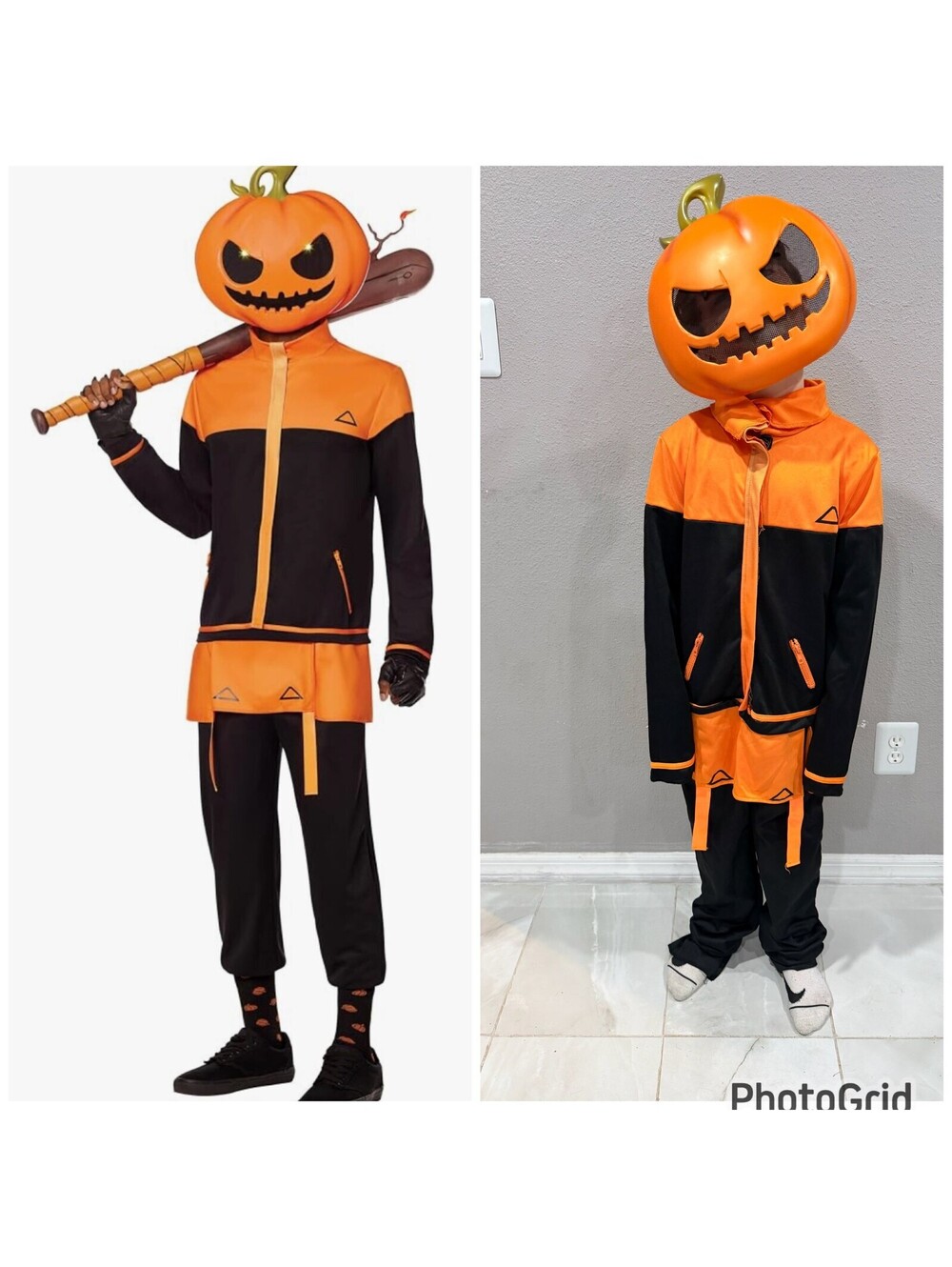 Fortnite punk costume with light up mask kids Halloween cosplay size L 12-14